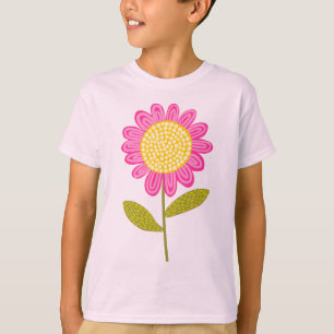 Camiseta Flor Estilizado