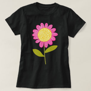 Camiseta Flor Estilizado