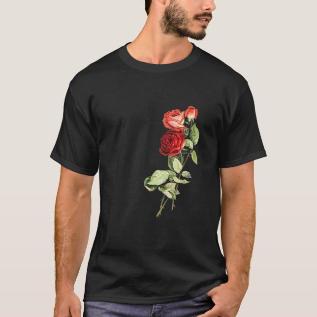 Camiseta Flor Floral do Jardim Flor do Rosa (Frente)