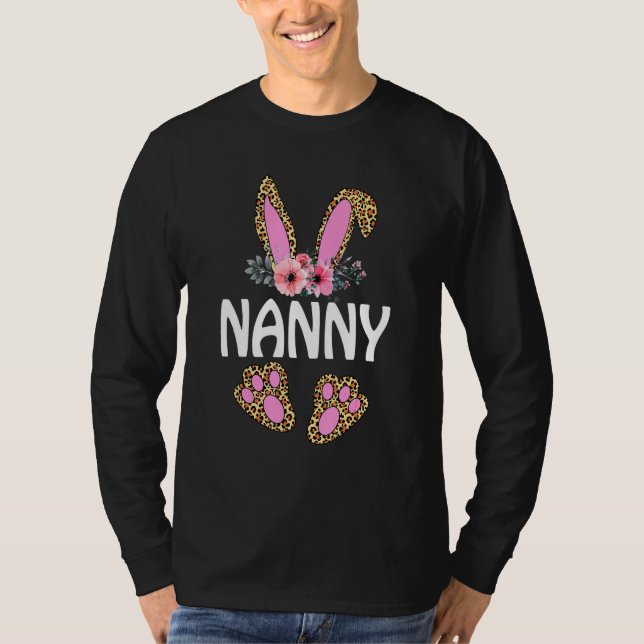 Camiseta Flor Flower Floral Leopardo Nanny Felz pascoa Bunn (Frente)