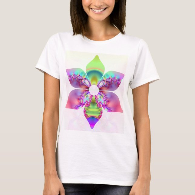Camiseta Flor Fractal da Vida (Frente)