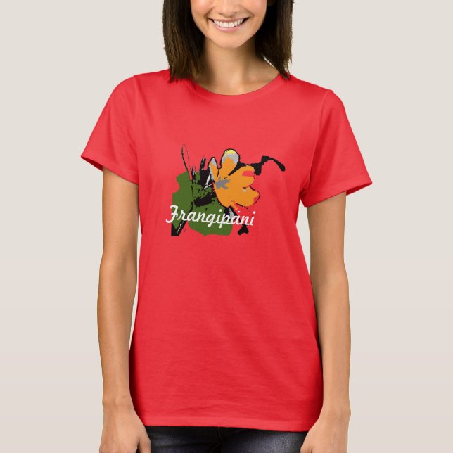 Camiseta Flor Frangipani (Frente)
