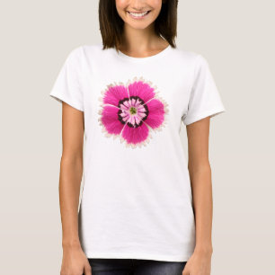 Camiseta Flor fúcsia