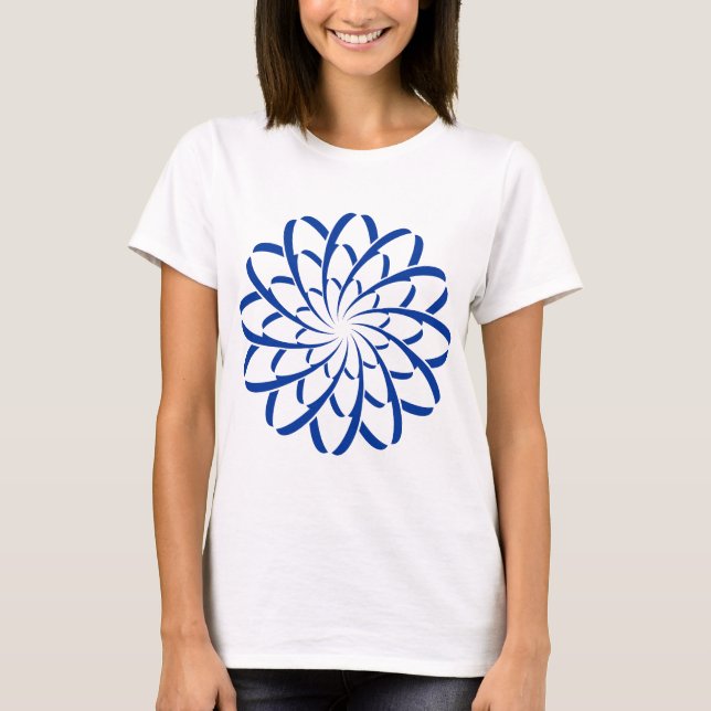 Camiseta Flor Geométrico 02 (Frente)