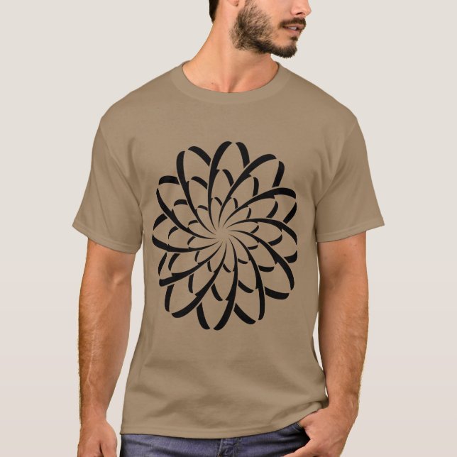 Camiseta Flor Geométrico 02 (Frente)