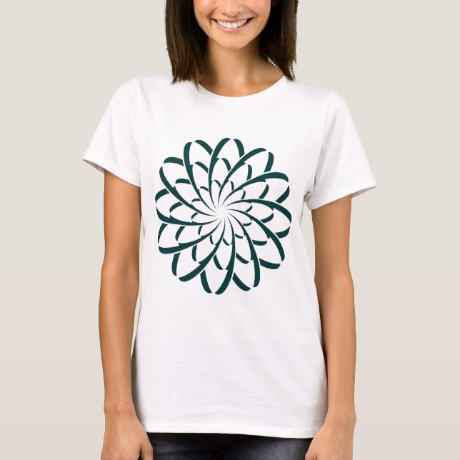 Camiseta Flor Geométrico 02 (Frente)