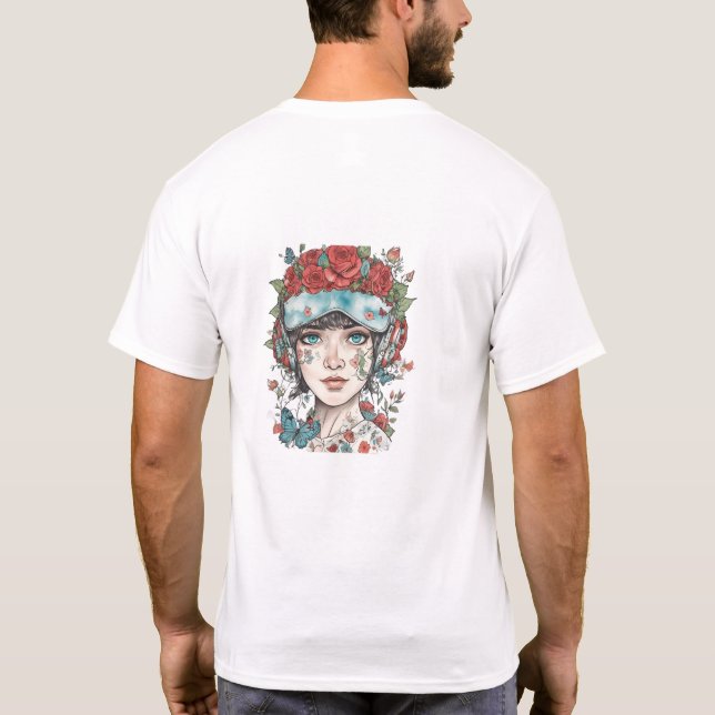 Camiseta Flor Girl (Verso)