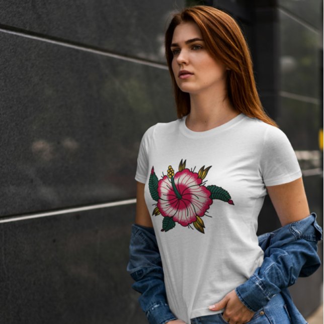 Camiseta Flor Hibiscus (Criador carregado)