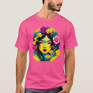 Camiseta Flor Japonês