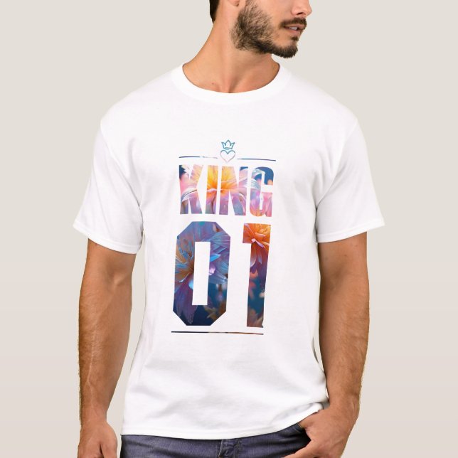 Camiseta Flor King e Rainha 01 (Frente)