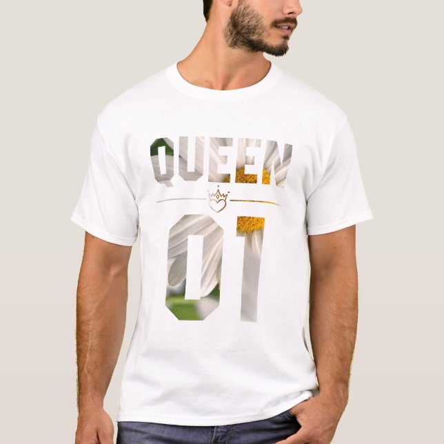 Camiseta Flor King e Rainha 01 (Frente)