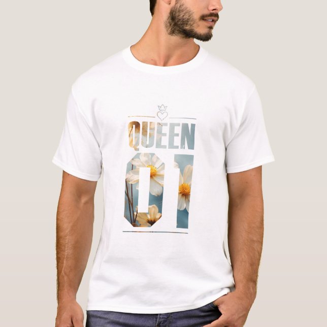 Camiseta Flor King e Rainha 01 (Frente)