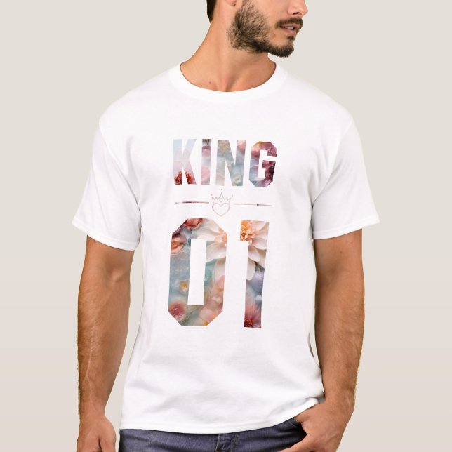 Camiseta Flor King e Rainha 01 (Frente)