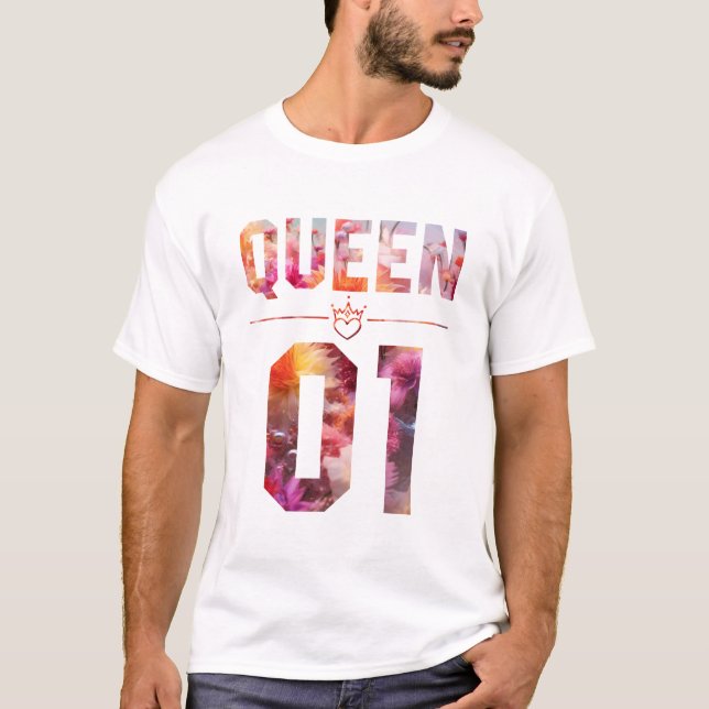 Camiseta Flor King e Rainha 01 (Frente)