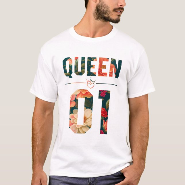 Camiseta Flor King e Rainha 01 (Frente)