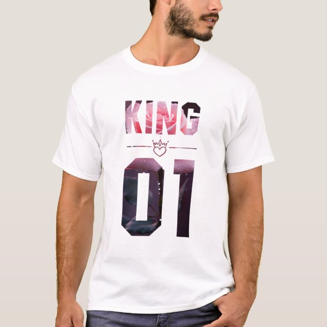 Camiseta Flor King e Rainha 01 (Frente)