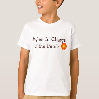 Camiseta flor, Kylie: Responsável das pétalas