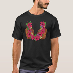 Camiseta Flor Legal do Dia das Bruxas do Havaí Coconut Bra
