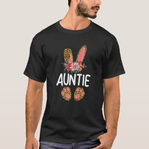 Camiseta Flor Leopardo Tia Coelhinha Garota Feliz