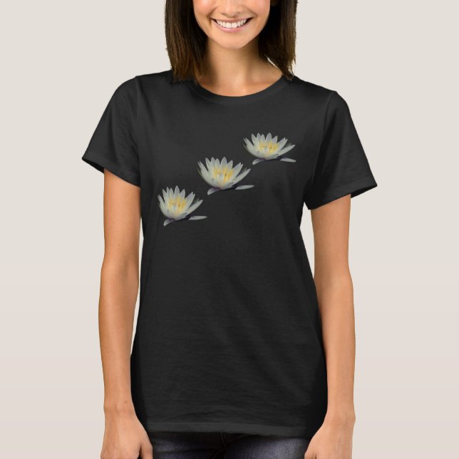 Camiseta Flor Lily Lotus White Water (Frente)