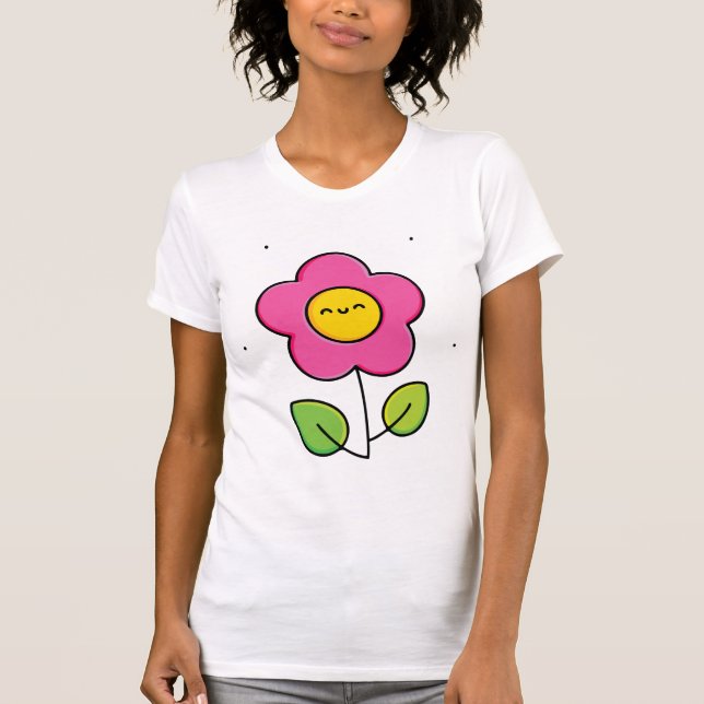 Camiseta Flor linda (Frente)