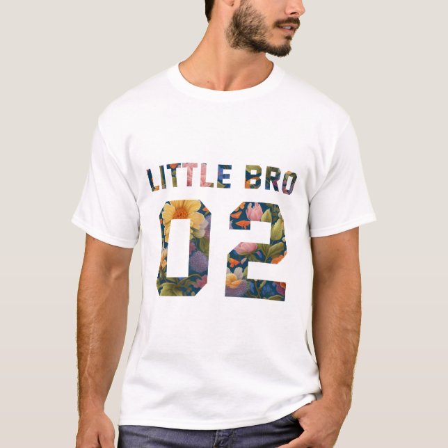 Camiseta Flor Little Bro 02 (Frente)