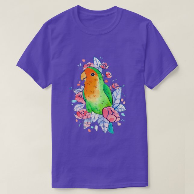 Camiseta Flor Lovebird (Frente do Design)