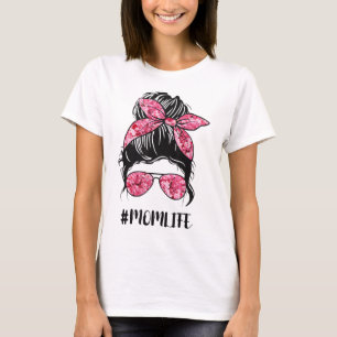 Camiseta Flor Mãe Vida Cabelo Maluco Cabelo Solar Óculos Ro