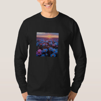 Camiseta Flor Marguerite Azul Belo Urso