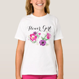 Camiseta Flor Menina Flutuante Flor T