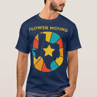 Camiseta Flor Mound Texas Vintage angustiou Souvenir 1