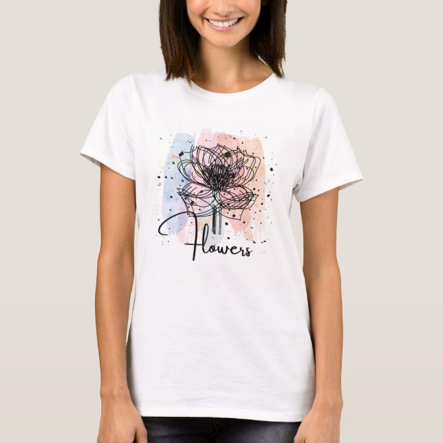 Camiseta Flor multi (Frente)