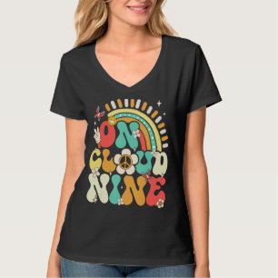 Camiseta Flor na Nuvem 9.ª Decoração da Festa de aniversári
