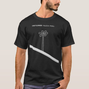 Camiseta Flor Nazca Peru Símbolo antigo do geoglifo ídolo I