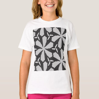 Camiseta Flor negra
