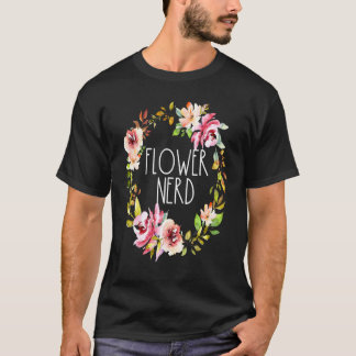 Camiseta Flor Nerd Floral Coroa de Flores Plantas Jardinage