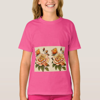 Camiseta "Flor no estilo: T-Shirt de Rosa Skater para