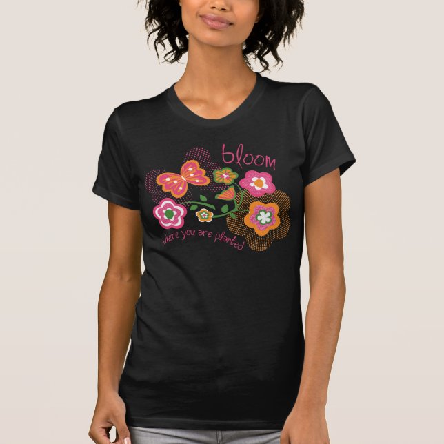 Camiseta Flor onde você é plantado (Frente)