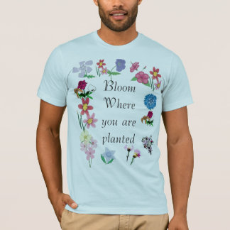 Camiseta Flor onde você é plantado