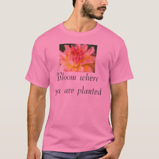 Camiseta Flor onde você é plantado