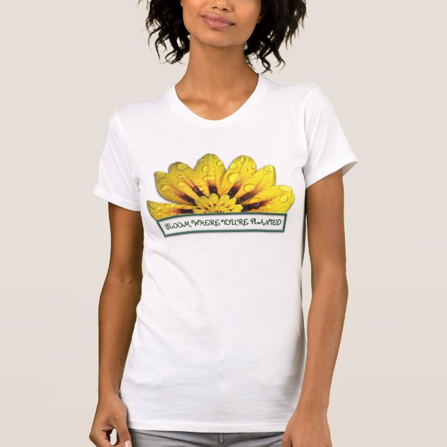 Camiseta Flor onde você é t-shirt plantado (Frente)