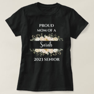 Camiseta flor Orgulhosa Mãe De 2021 Nome Personalizado Do 