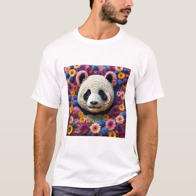 Camiseta flor panda (Frente)