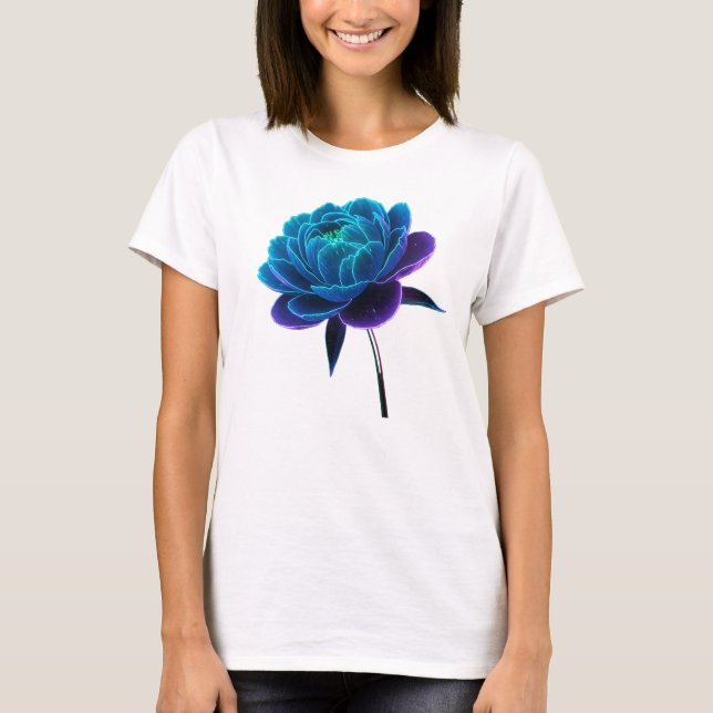 Camiseta Flor para raparigas (Frente)