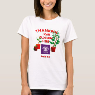 Camiseta Flor Plantado Aqui, Igreja Cristã ADICIONA LOGOTIP