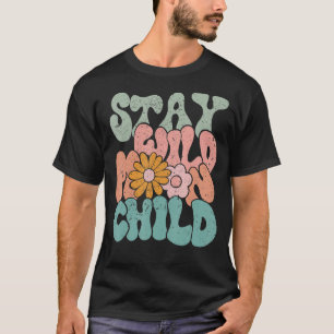 Camiseta Flor Retroativo Fica Selvagem Filha da Lua Hippie