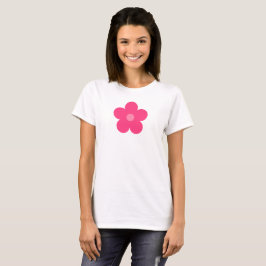 Camiseta Flor rosa