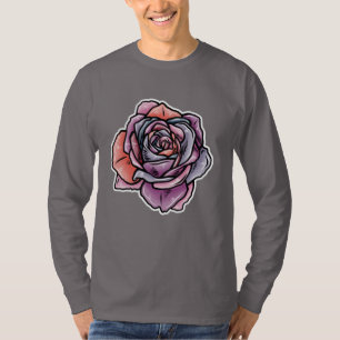 Camiseta Flor Rosa colorido