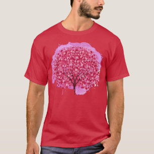 Camiseta Flor Rosa Rosa, Flor Japonês, Flor Japonês
