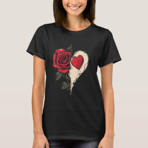 Camiseta Flor Rosa Vermelha Botânico Jardim Jardinagem Flor